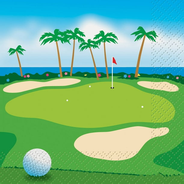 Golf Cocktail Napkins, 24ct