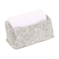 thumbnail image 3 of Business Card Holder for Desk, 2 Pack Rhinestone Business Card Holders Bling Name Card Stand Organizer, White, 3 of 5
