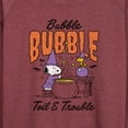 thumbnail image 3 of Peanuts - Bubble Bubble Toil Trouble - Women's Lightweight French Terry Long Sleeve Shirt, 3 of 6