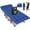 Blue Cot+Blue Pad, variant on DKMOCO XL Folding Camping Cot with Mattress & Carry Bag, 28" x 75" 500lbs Heavy Duty Portable Sleeping Cot Bed for Adults, Home Office Guest Outdoor Camping Travel, Black Cot Black Pad