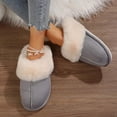 thumbnail image 5 of Women's Cozy Memory Foam Slippers, Fuzzy Wool-Like Plush Fleece Lined House Slippers with Anti-Skid Rubber Sole for Indoor and Outdoor Use, 5 of 10