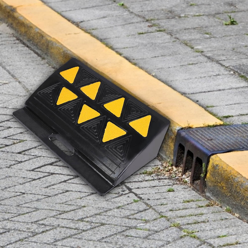 OTVIAP Car Curb Ramps, Curb Ramps,2pcs Heavy Duty Portable Rubber Kerb