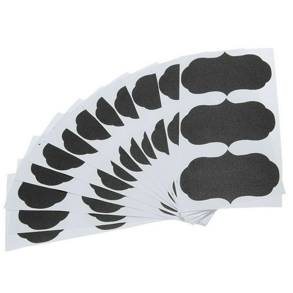 FUEENIRVA Dishwasher Safe Labels Writable Bottle Stickers Black 108Pcs