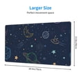 thumbnail image 3 of ZNDUO Large Rubber Mouse Pad Non-slip Desk Mat Cartoon Cosmic Star Doodle Rubber Desk Pad Mousepad Keyboard Pad for Home Office, 15.8" x 29.5", 3 of 9