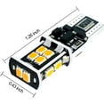 thumbnail image 4 of Alla Lighting T15 912 921 LED Bulbs RV 921 Light Bulb 2000 Lumens LED 921 Bulb 912 921 LED Reverse Lights Marker Lights Turn Signal Light Back-up Bulbs Replacement for Cars,Trucks, RVs, Amber Yellow, 4 of 7
