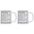 thumbnail image 1 of ThisWear Teacher Appreciation Gifts Teacher Definition Math Teacher Gifts Drama Teacher Gifts Music Teacher Gifts 11 ounce 2 Pack Coffee Mugs, 1 of 4