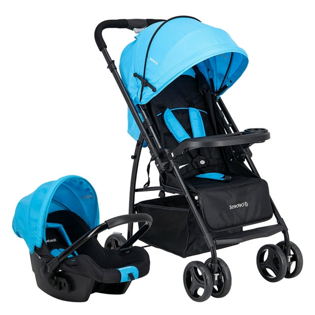 Carriola para bebe y Portabebe para auto - Cinturón de 3 puntos - Recién Nacidos o Hasta 12 kg - Compacta y Plegable Bebesit Go Lite