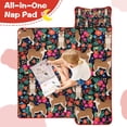 thumbnail image 4 of Shiba Inu Dog and Flower Floral Toddler Nap Mats for Kids Preschool,Sleeping Mat Bag or Kids,Toddler Sleeping Bag,Toddler Nap Mat or Daycare, 4 of 6