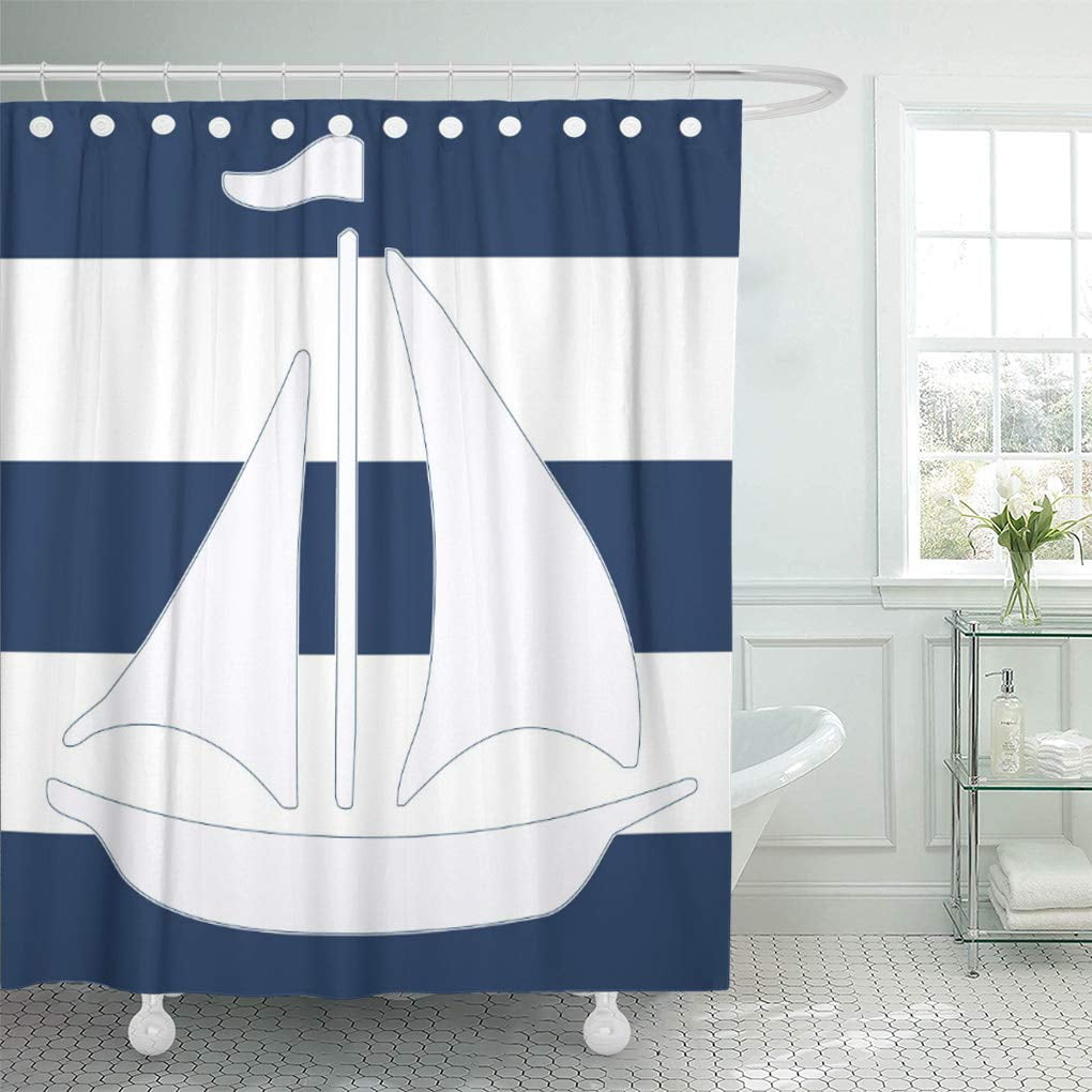 SUTTOM Sailing Nautical Sailboat Blue Office Maritime Seafaring Sea