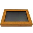 thumbnail image 2 of 14x28 Shadow Box Frame Light Brown Real Wood with a Black Acid-Free Backing | 3/4" of Usuable Depth, 2 of 7