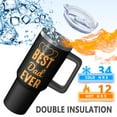 thumbnail image 3 of Best Dad Ever Commemorative Tumbler 40oz, Stainless Steel Insulated Dad Gift with Lid & Straw, Father's Day Christmas Birthday from Family, 3 of 5