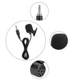 thumbnail image 2 of 3 piezas 04A, micrófono profesional compacto mini de 3,5 mm con conector de rosca y clip para solapa con cable, micrófono amplificador, 2 of 12
