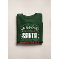thumbnail image 3 of Santa Checks The Naughty List Sweatshirt Men -Smartprints Designs, Male 3X-Large, 3 of 4