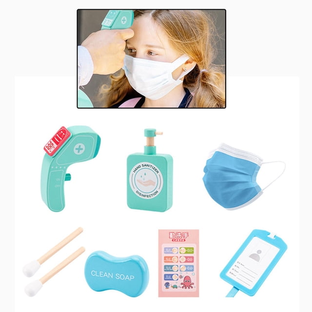 de para niños, con desinfectante de manos, juguetes educativos para juegos de simulación para niños , niñas, fiestas, perfke Kits de médico para niños