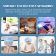 thumbnail image 4 of RUNROTOO 2Set Double-layered Design Sleeping Bonnet for Kids Aged 2-7 in Light Blue, 4 of 8