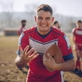 thumbnail image 1 of FONDOTIN 1Pcs Athlete Training Rugby Ball PU Material for Increasing Arm Strength, 1 of 6