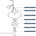 thumbnail image 4 of Kit de tuercas para cabezal de desbrozadora universal, para desbrozadora térmica, cabezal stihl, echo, ryobi, 4 of 5