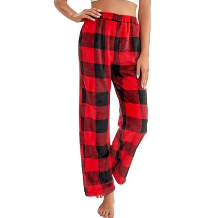 

ZXZY Women Flannel Buffalo Plaid Pajama Pants with Pockets