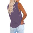 thumbnail image 4 of Camiseta Sin Mangas Para Mujer, Blusas Sin Mangas, Blusa de Talla Grande, Camisetas Informales Con Bolsillo Y Cuello en V de Color Sólido Odeerbi ODB160155, 4 of 8