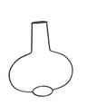 thumbnail image 2 of TIMIFIS Fake Plant New Nordic Minimalist Abstract Vase Black Iron Brief Vase Flower Racks Ornaments Office Decor - Fall, 2 of 3