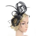 thumbnail image 2 of Diadema de s retro Charleston Party Wedding Hen Stag Night de mujer Negro Sunnimix Venda de la mujer del vintage, 2 of 8