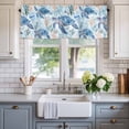 thumbnail image 2 of Underwater Sea Valances for Windows Turtles Jellyfish Corals Summer Marine Life Rod Pocket Curtain Valance Window Treatment Short Curtains for Kitchen Living Room, 42"x12", 2 of 9