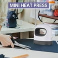 thumbnail image 4 of Mini Heat Press Machine -Shirt Printing Easy Heating Transfer Press Iron Machines for Clothes DIY Home,EU Plug, 4 of 5