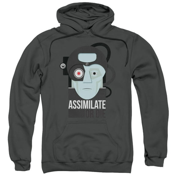 Star Trek Assismilate Or Die Mens Pullover Hoodie