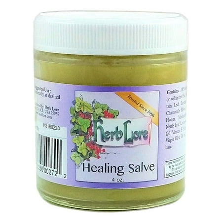 Healing Ointment Organic - 4 oz - Herb Lore - All Natural Healing Treatment for Diaper Rash, Tattoo Aftercare and Dry Irritated (Best Natural Tattoo Aftercare)