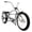 Matte Gray, variant on Tracer Leopard GT Chopper Stretch Cruiser Bike, 26" Wheel, Triple Tree Fork, Front Disc Brake, Rear Coaster Brake, 1-speed, for Men, Blue