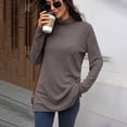 thumbnail image 5 of EDFBUYKRS Womens Button Down Shirts Long Sleeve V Neck Blouse Tops with Pocket Xl, 5 of 8