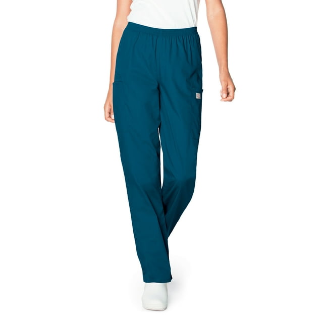 ScrubZone by Landau Women's Elastic Waist Cargo Scrub Pants, Style 83221