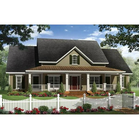 TheHouseDesigners-8562 Beach House Plan with Slab Foundation (5 Printed Sets)