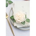 thumbnail image 5 of Artificial Flowers 16pcs 3.5" Real Looking Ivory Foam Fake Avalanche Roses with Stems for DIY Wedding Bouquets Bridal Shower Centerpieces Floral Arrangements Party Tables Home Decorations, 5 of 5