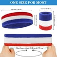 thumbnail image 2 of 6 Pieces Sweatband Set Sports Headband Wristband Set, Moisture Wicking Athletic Sweatbands 4 Wrist Sweatband and 2 Headbands, Terry Cloth Sweat Absorbing Head Band for Workout, 2 of 8