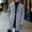 Light Blue, variant on Men's Winter Outerwear Trench Coat Solid Color Mid Length Long Sleeve Lapel Collar Button Front Pockets