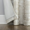 thumbnail image 6 of Sun Zero Parrish Distressed Grid Thermal Extreme 100% Blackout Grommet Curtain Panel In Stone, 6 of 9
