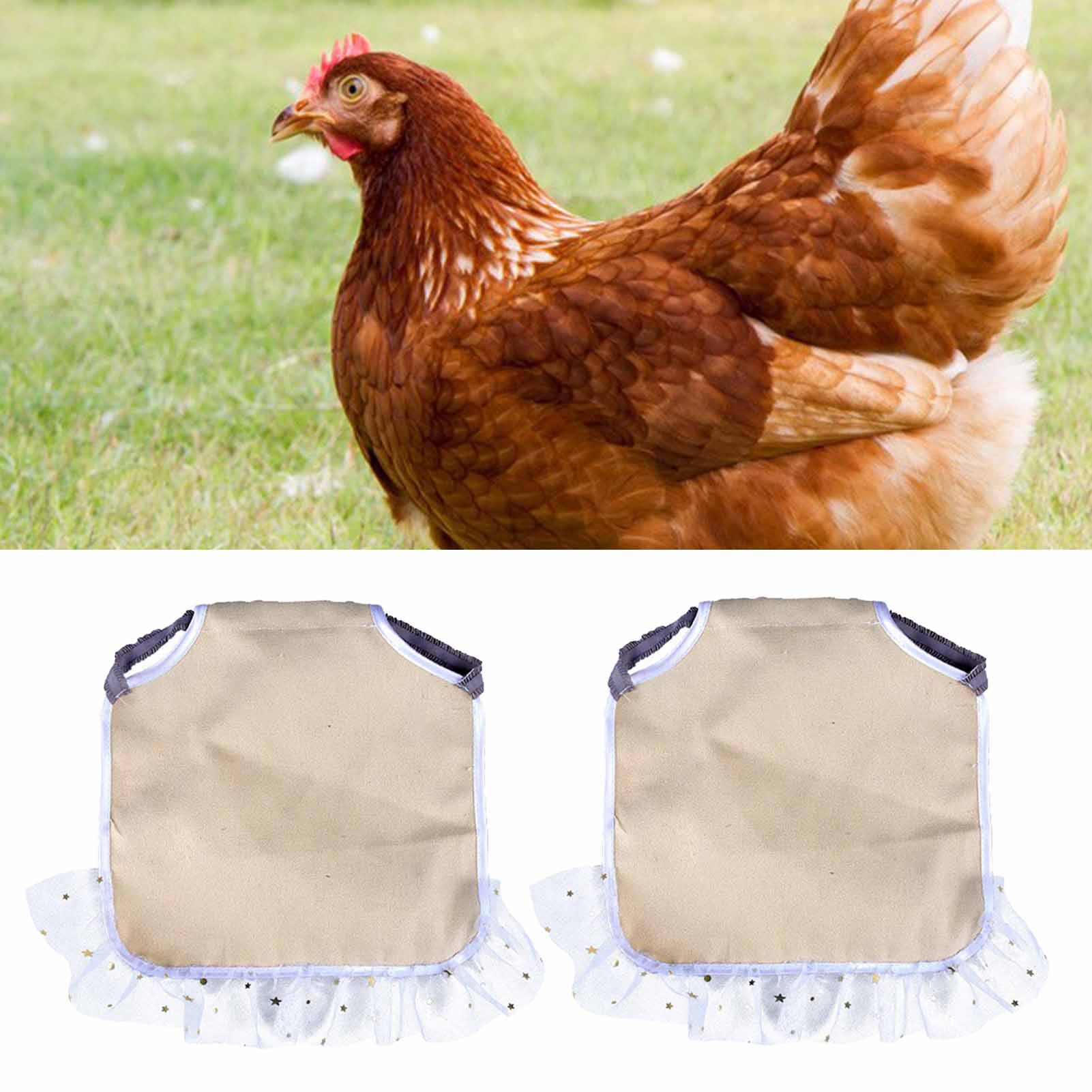 4 CHICKEN SADDLE HEN APRON  FEATHER PROTECTION CHICKEN POULTRY PRODUCTS USA 
