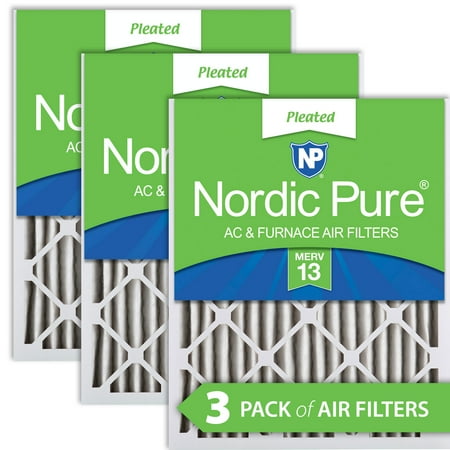 

Nordic Pure 14x20x2 Pleated MERV 13 Air Filters 3 Pack