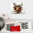 thumbnail image 4 of COMIO sechars Vintage Farmhouse Canvas Wall Art Deer Paintings Decor Abstract Elk Animal Poster Prints for Farm Kitchen Bedroom Decorations Framed, 4 of 4