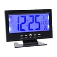 thumbnail image 2 of Hot Selling Large Screen Electronic Alarm Clock Intelligent Voice Control Night Light Date Alarm Clock, 2 of 6