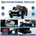 thumbnail image 3 of Roromall 12V Electric Car for Kids, Ride On Toy with Remote Control, Battery Powered Upgrade Panel, Shock Absorbers, Safety Belt, LED Lights, 3 of 7