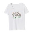 thumbnail image 4 of Camiseta Básica para Mujer Jinwen Cuello Redondo Manga Corta, 4 of 7