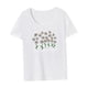 thumbnail image 4 of Camiseta para mujer con cuello redondo, camiseta básica de ajuste regular para playa, camping, calle XL, 4 of 7