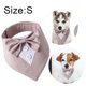 thumbnail image 2 of Bandana de boda para perro, collar para perro con pajarita, disfraz de cumpleaños, esmoquin ajustable para fiesta de mascotas, rayas rosas, 2 of 5