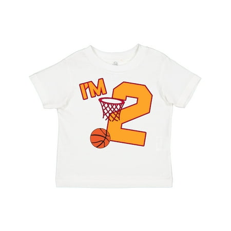 

Inktastic Im Two! Second Birthday Basketball Gift Toddler Boy or Toddler Girl T-Shirt