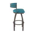 thumbnail image 4 of 861 Artemis 30" Swivel Bar Stool with Bronze Finish and Graph Tidal Seat and Back, 4 of 5