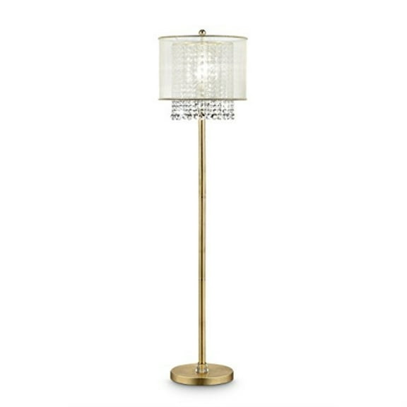 64.5"H Gold Foil Bhavya Floor Lamp