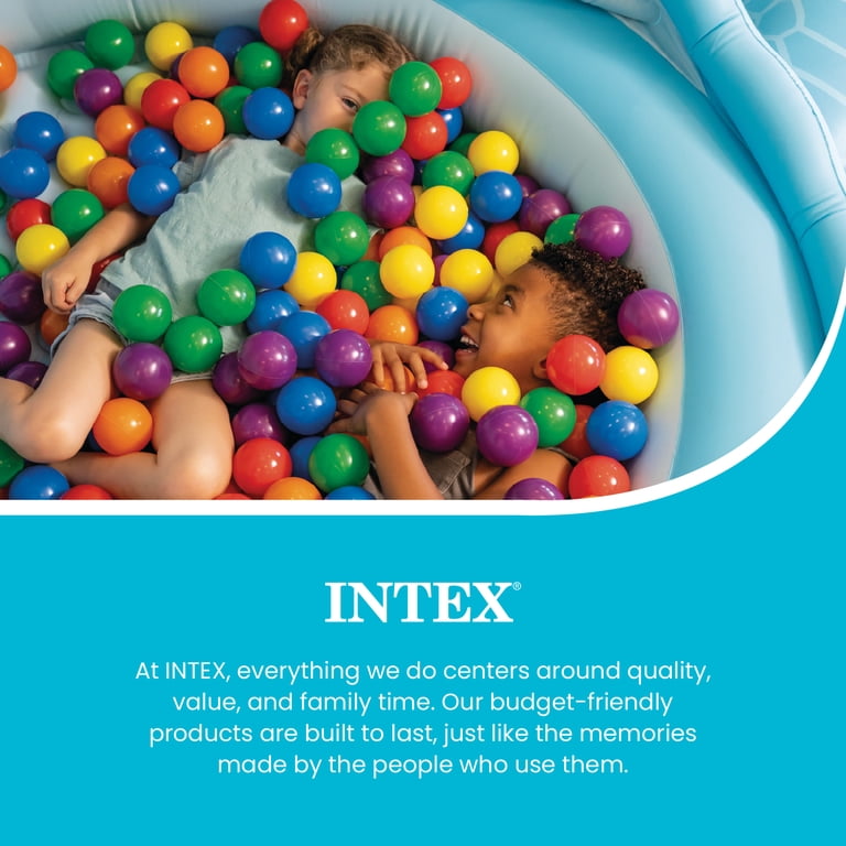 Intex 100-Pack Plastic Multi-Colored Fun Ballz 3.125 inch