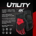 thumbnail image 5 of BOSS Men's Extra Protection High Performance Work Glove, Reinforced Palm Patch, Touchscreen Technology, Honeycomb TPR, Large, Red/Black, B52061-L, 5 of 8